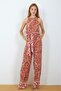Viscose Fabric Rug Pattern Jumpsuit - 2