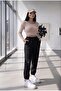 Women's Black 3 Thread Combed Cotton Sweatpants