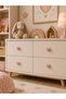 Set of 4 Heart-Figured Handles Children's Room Knitted D Patterned Decorative Drawer Heart-Figured Cabinet Handle - 2