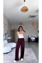 Burgundy Thin Modal Casual Tracksuit - 5