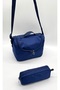 First School Bag Set of 3 Unisex Children's Primary School Backpack 8010 Beige-Navy Blue - 7