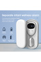 WHITE Wireless Bedwetting Alarm Pee Alarm with Receiver Transmitter for Kid Potty Training Elder Car - 4
