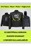 Hawk Neon Yellow Unisex Motorcycle Jacket 3 Layer 4 Season Protected Reflective - 2