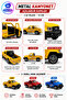 Pull Back Die-Cast 1:32 Pickup Truck Doors Openable Pull Back Pickup Truck 13 cm Openable Doors Metal Car - 2