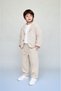 Boys' 3-Piece Set Linen Jacket, T-Shirt and Jogger Waist Linen Pants for Holidays, Weddings, Special Occasions