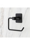 Black Square Adhesive Toilet Paper Holder Wc Paper Holder Toilet Paper Hanger - 3
