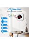 WHITE Qoosea Wall Mounted CD Player with LCD Screen, Home Infrared Remote Control, Support for CD/Bl - 4