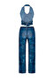 Patterned tulle crop top-pant set - 6