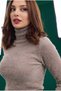 Glittery Mohair Fuzzy Fabric with Glitter Stripes Winter Warm Women's Cropped Short Tight Stretchy Sweater - 7