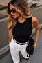 Women's Crew Neck Basic Slim Fit Lycra Sleeveless Bodysuit - 2