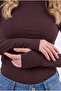 Women's Finger Detailed Long Sleeve Bodysuit - 4