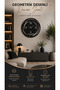 ساعة حائط من MDF بنمط هندسي لغرفة المعيشة والمكتب ومكان العمل |   40×40 سم