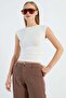Slim Fit Blouse with Draped Sides - 3