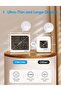 Digital Indoor Thermometer and Hygrometer,High Accuracy Humidity Meter with Large LCD Display,Time and Date Function - 8