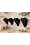 4 Pieces Black 100% Organic Cotton Double Layer Muslin Baby Scarf & Drool Bib with Two Snaps