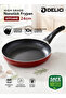 AFP 24ME 24cm Granite Nonstick Frypan, PFOA-Free, Bakelite Handle, Maroon Dishwasher Safe - 2