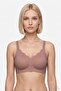 Seamless Bra - Smooth |   Brown Laser Cut Seamless Women's Bra with Adjustable Straps Without Underwire - 3