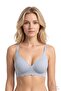 Seamless Bra - Lumera |   Laser Cut Wire Free Rib Textured Wave Cut Seamless Women's Bra 3-Pack - 3