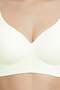 Seamless Bra - Slight |   Cream Laser Cut Seamless Detailed Women's Bra Without Underwire - 6