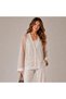 Women's Sequin Detailed Mesh Cardigan Top and Bottom Stylish Three-Piece Set Mta2467 - 3