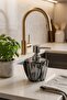 Kate Acrylic Liquid Soap Dispenser 250 Ml, Black, 8X8X13.5 cm - 2