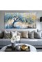 Wall Painting Blue Tree of Life Art 60x120 cm Wall Decor Wrap Framed - 8