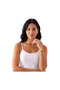 Women's Plain 6-Piece Thin Strap Cotton Body Hugging Lycra Body Hugging Undershirt - 2