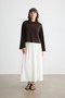 Brown Long Sleeve Embroidered T-Shirt - 2