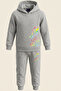 Boy's Tracksuit Set Dinosaur Printed Fleece-Lined Winter - 4