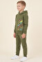 Boy's Tracksuit Set Dinosaur Printed Fleece-Lined Winter - 2