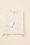 Girl's blouse with side ruching - 5