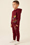 Boy's Tracksuit Set Dinosaur Printed Fleece-Lined Winter - 2