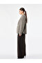 Regular Fit Long Sleeve Classic Collar Pocketed Buttoned Plaid Blazer Jacket - 3