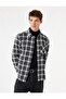 Regular Fit Pocketed Long Sleeve Classic Collar Plaid Lumberjack Shirt - 2