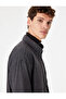 Comfortable Fit Long Sleeve Classic Collar Buttoned Plaid Shirt - 5