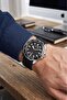 Mercek Calendar Rotating Case Silicone Men's Wristwatch Black Silver Color Pl-7049E1X - 2