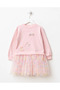 Girl's tulle dress with buckle detail - 4