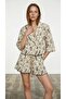 Women's Capri Sleeve Cotton Linen Jacket - 3