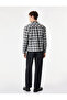 Comfortable Fit Plaid Patterned Long Sleeve Lumberjack Shirt with Covered Pockets - 4