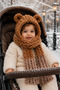Children's Balaclava Scarf Beanie Set Premium Design 1-3 Years