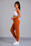 Plain Model Elasticated Cuffed Combed Cotton Sweatpants - 2
