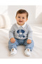 Punch Puppy Detail Thessaloniki Sweater Premium Seasonal 2-Piece Men's Baby Set - 4
