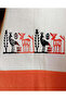 Buldan Fabric Bordering Stone Printed Ethnic Patterned Runner-Tile - 4