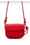 Women's Mini Size Adjustable Strap Knot Detail Shoulder and Crossbody Bag Red (15*13 cm) - 5