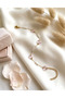 Special Series Pearl Detailed Pink Butterfly Steel Anklet - 2