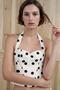 Halter Yaka Puantiyeli Top - 7