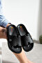 Daily Women's Black Slippers with Straps Soft Comfortable Lightweight Orthopedic Sole E-480 - 5