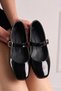 Daily Women's Ballerinas Oval Toe Simple Stylish Low Heeled Buckle Lightweight Comfortable Shoes M-506 - 3
