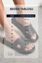 Daily Women's Black Slippers with Straps Soft Comfortable Lightweight Orthopedic Sole E-480 - 7