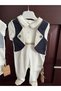 Baby Boy Romper with Bow Tie and Vest Look, Suitable for Mevlüt and Special Occasions, 100% Cotton - 6